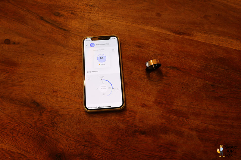 You can see the Circular Ring next to an iPhone on the table.